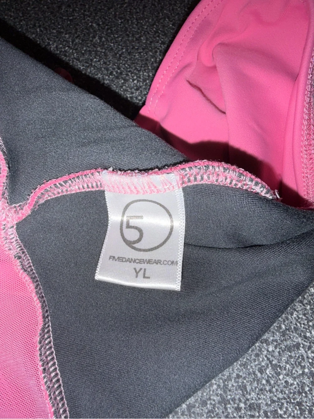 Five the Label Dancewear Longsleeve Pink Leotard Size Youth Large